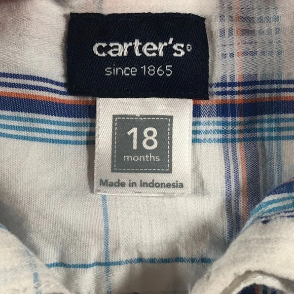 4/$20 Carter’s Short Sleeve Button Down Shirt - Picture 5 of 5